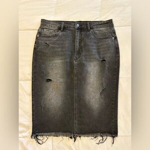 Women’s Risen Denim Skirt